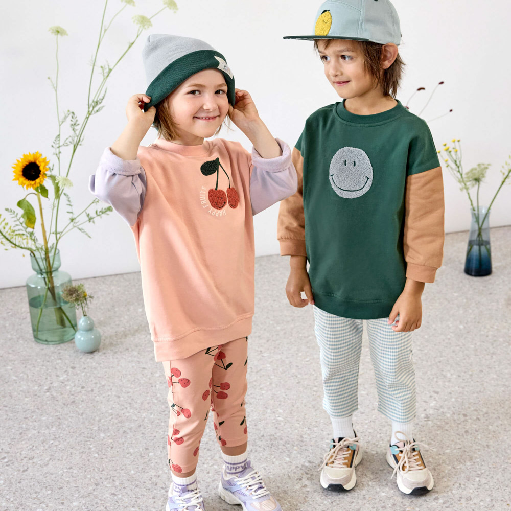 Kinder Leggings - Kirsche in Rosa – Bild 3