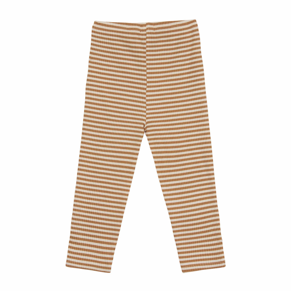 Gerippte Kinder Leggings - Birne / Gestreift – Bild 5