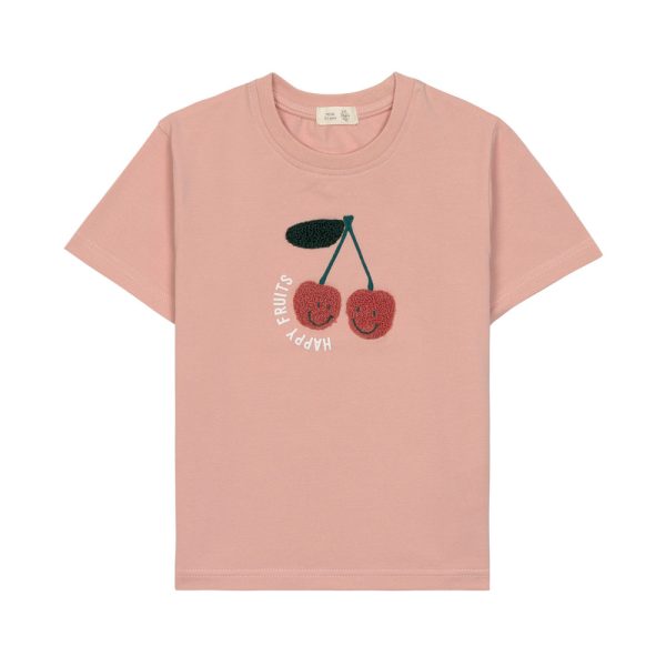 Kinder T-Shirt - Kirsche in Rosa