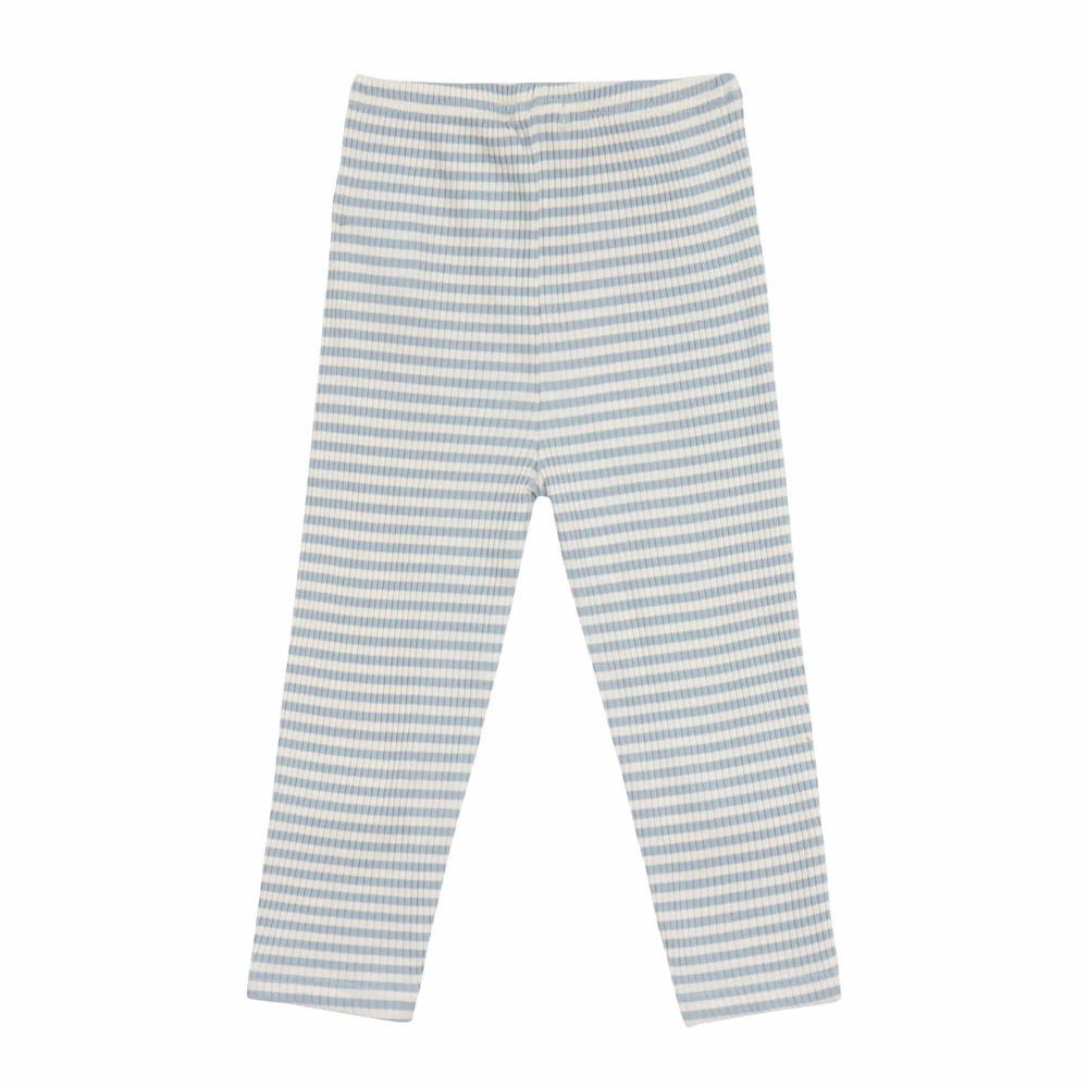 Gerippte Kinder Leggings - Smiley / Gestreift – Bild 4