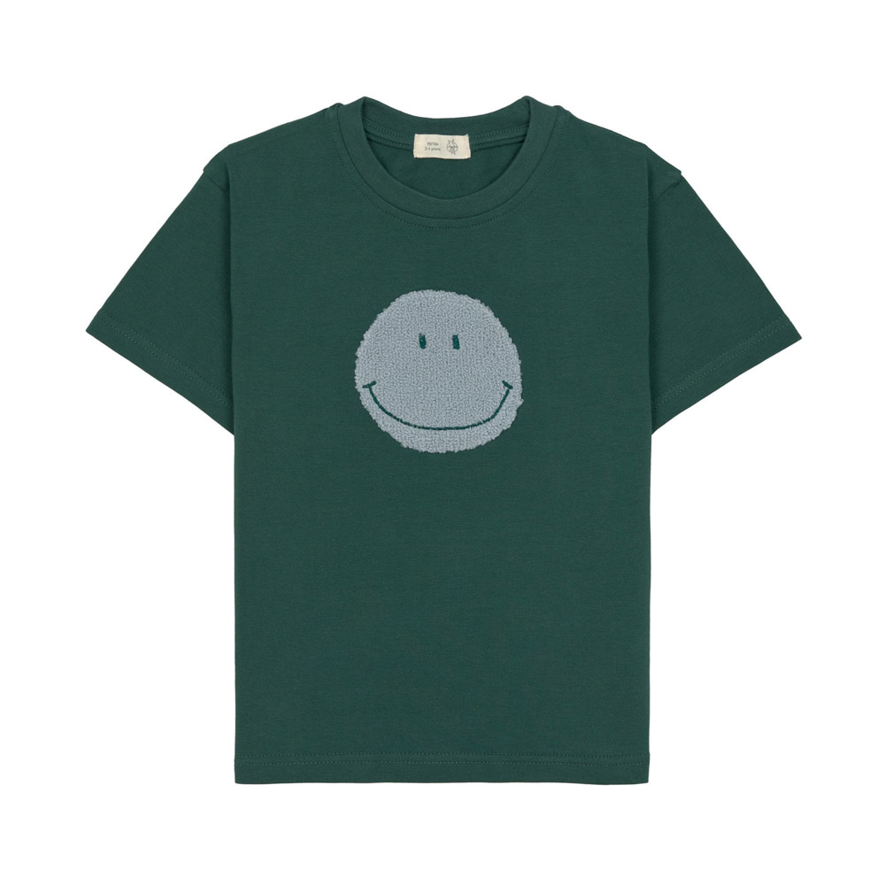 Kinder T-Shirt - Smile in Dunkelgrün