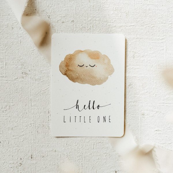 Postkarte - Hello little One Wolke