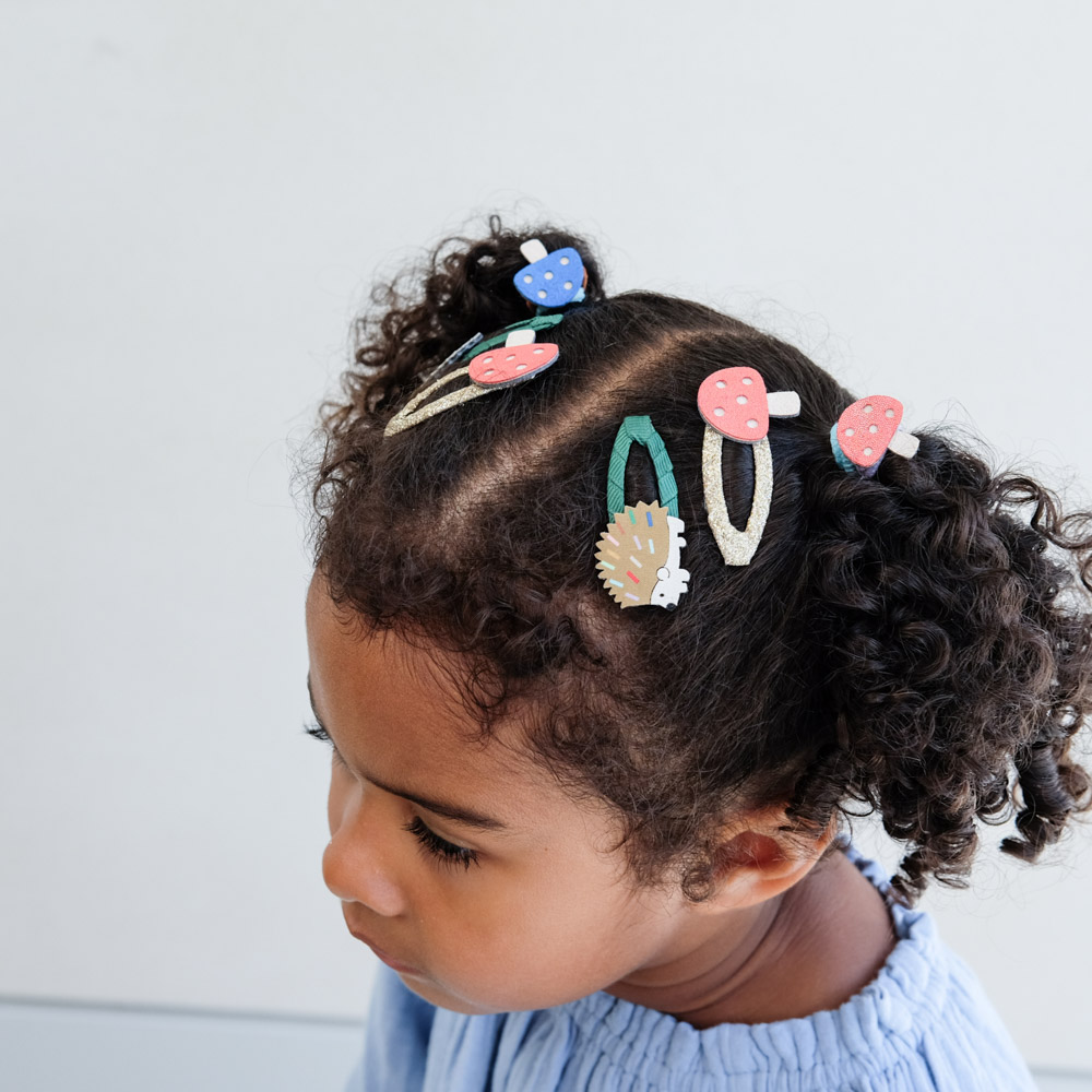 Igel & Pilze Clips - Haarklammern – Bild 4