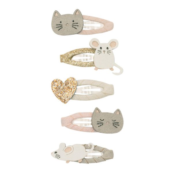Katze & Maus Clips - Haarklammern