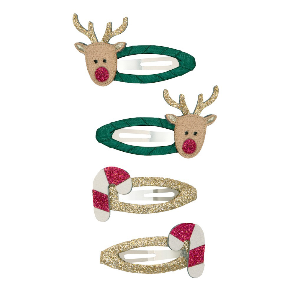 Rudolph & Zuckerstangen Clips - Haarklammern