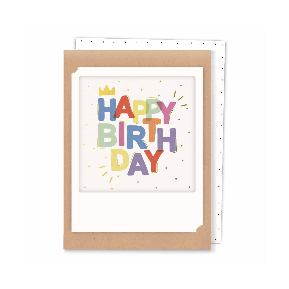 Happy Birthday Letters - Kleine Klappkarte