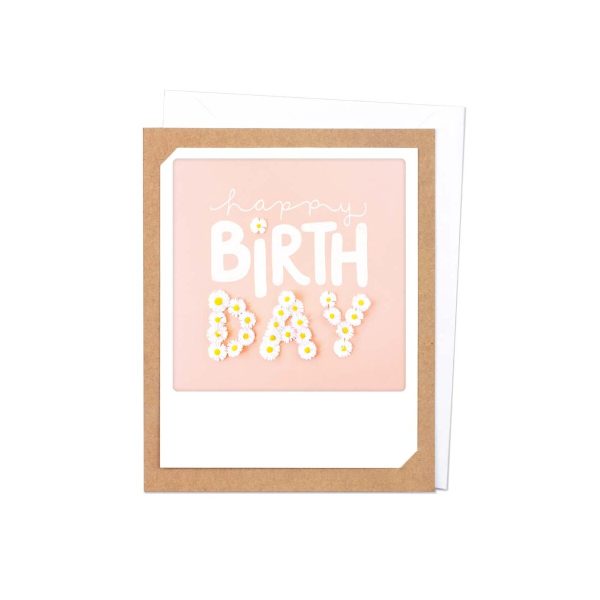Happy Birthday Daisies - Klappkarte