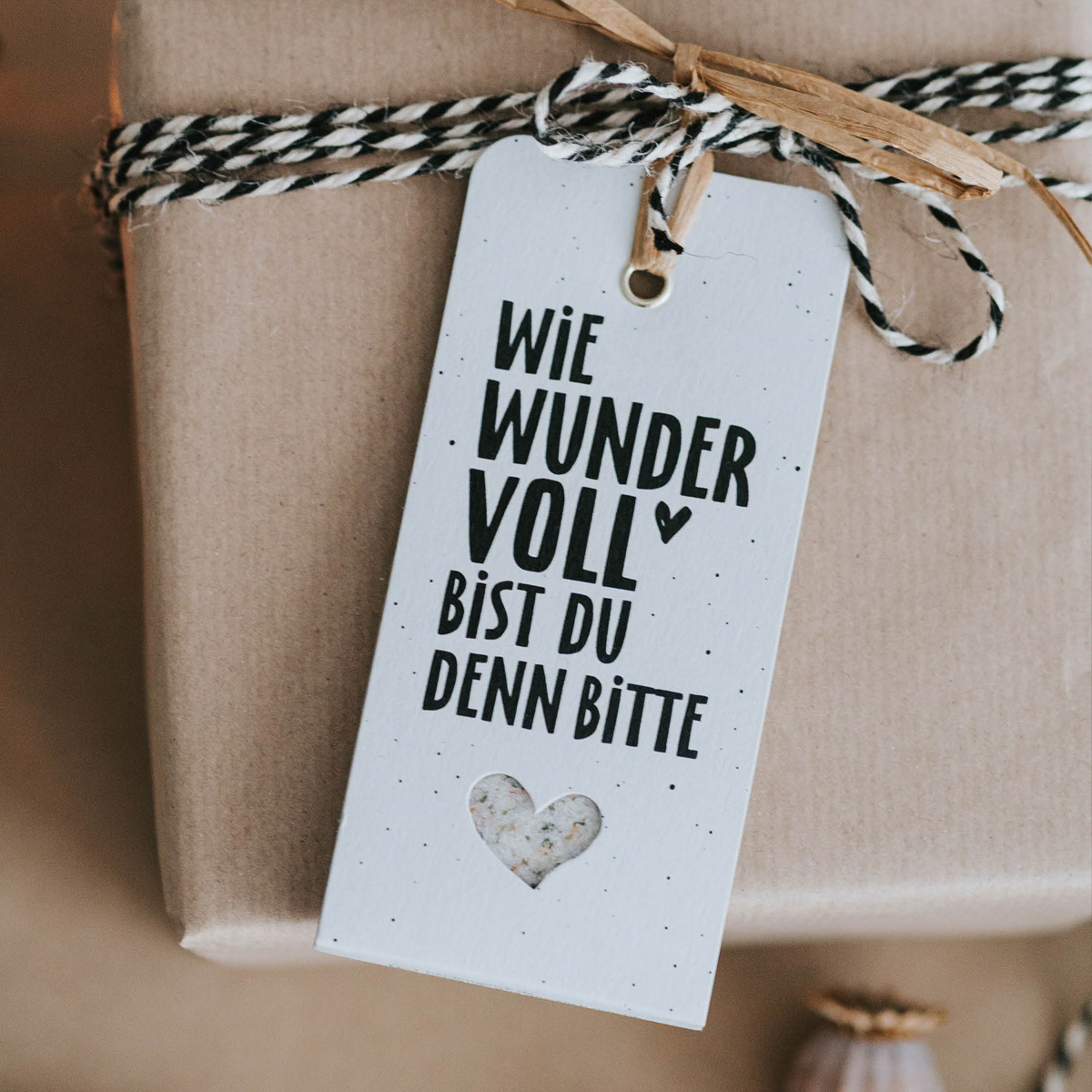 Wie wundervoll bist du denn bitte - Geschenkanhänger – Bild 7