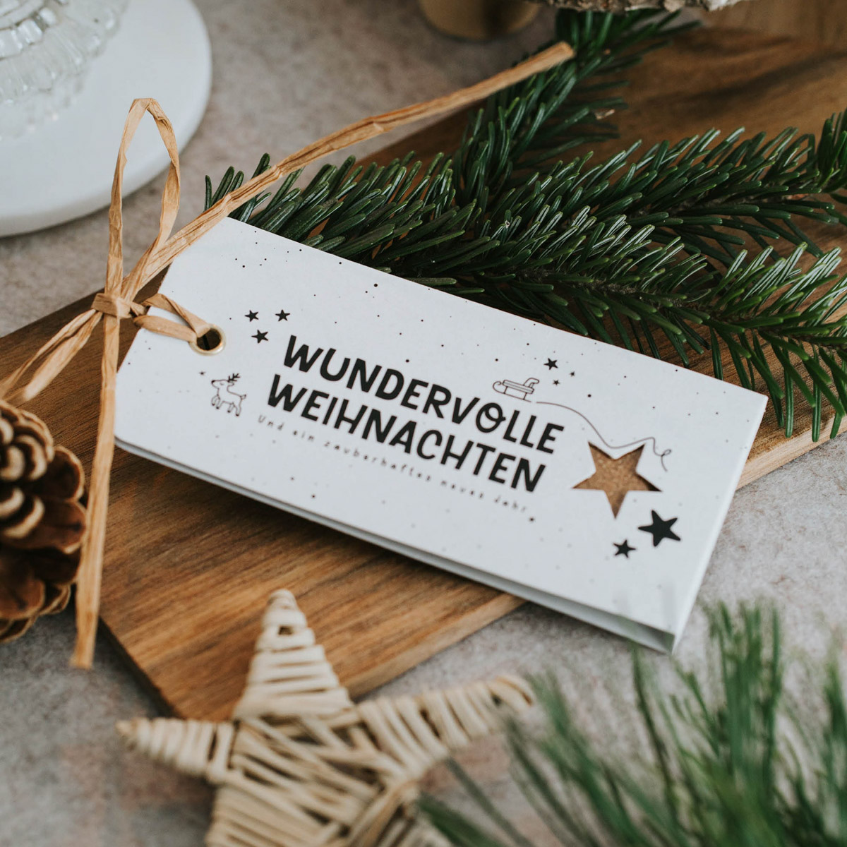 Wundervolle Weihnachten - Geschenkanhänger – Bild 4