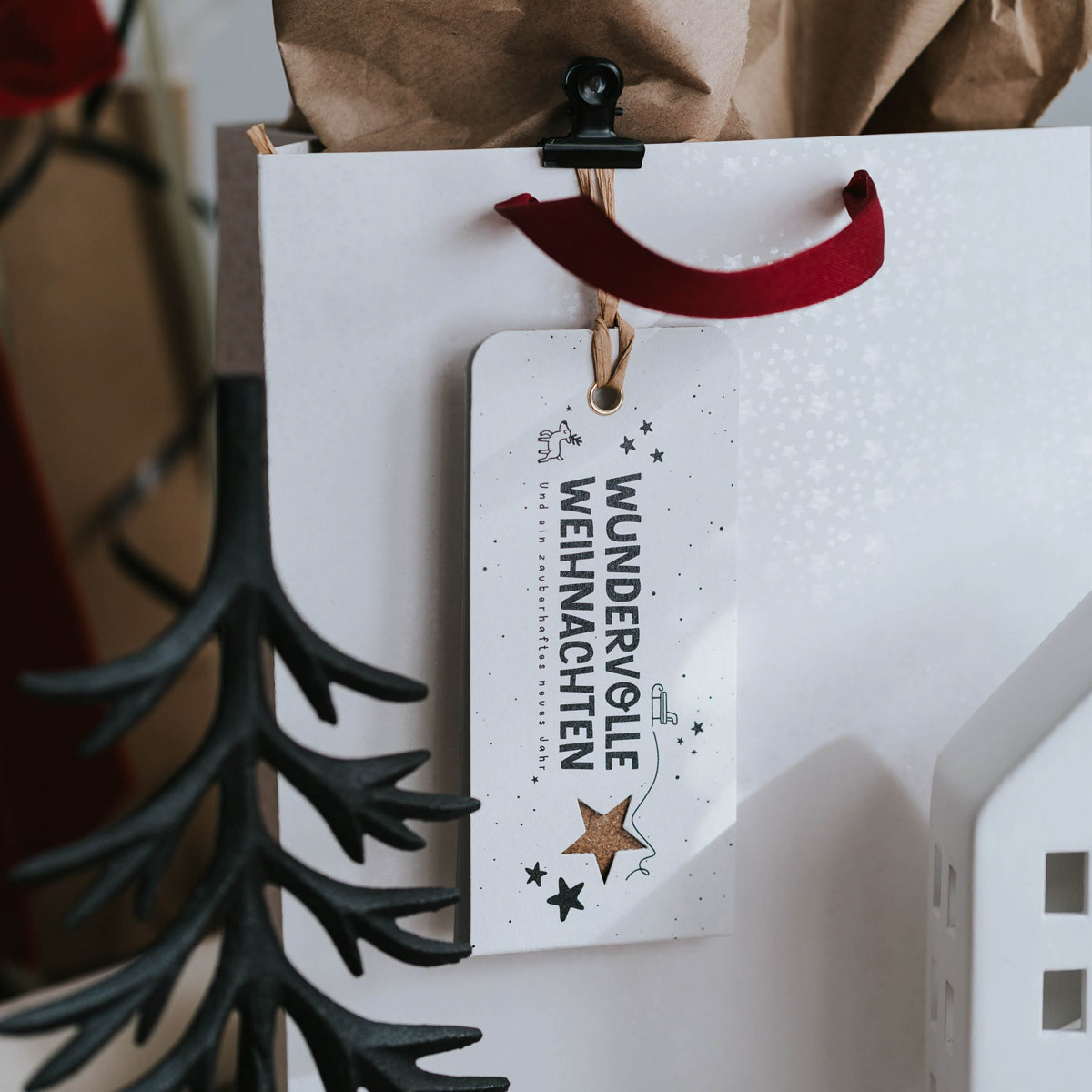 Wundervolle Weihnachten - Geschenkanhänger – Bild 3