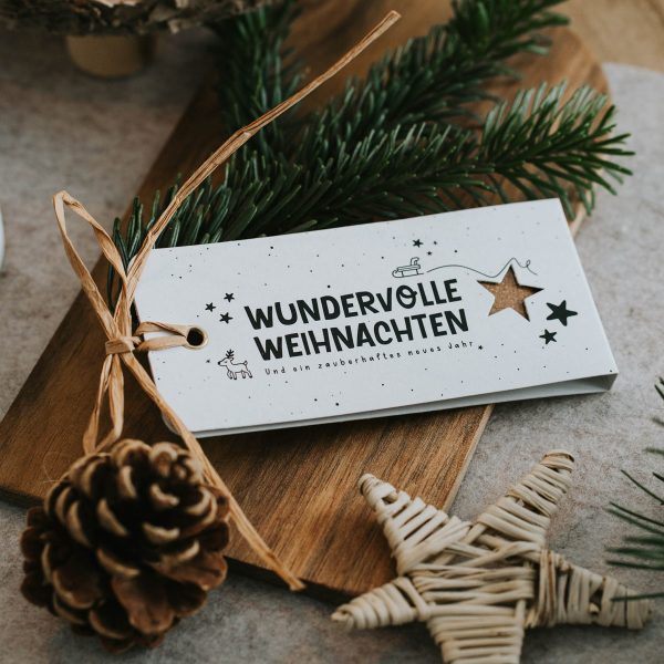 Wundervolle Weihnachten - Geschenkanhänger