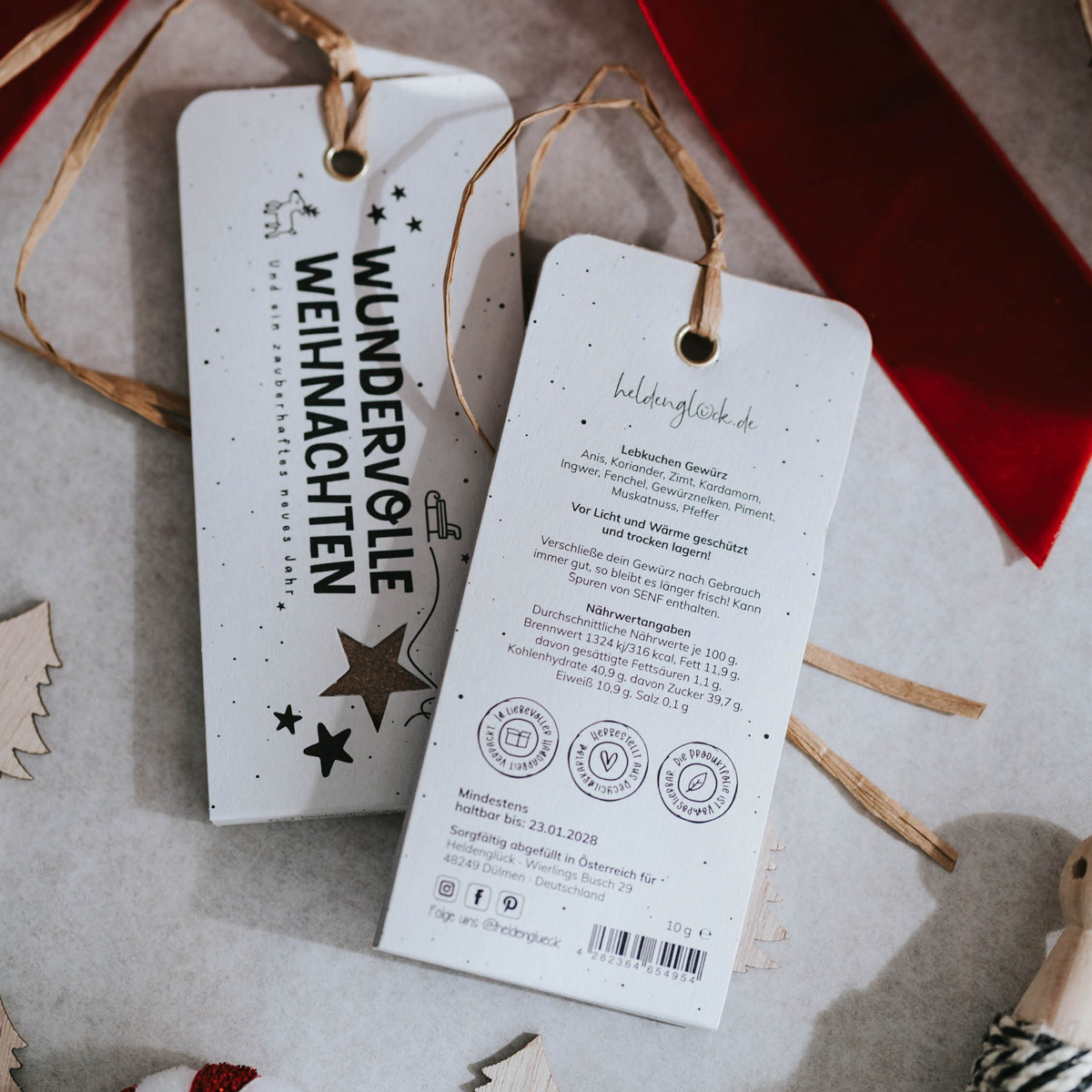 Wundervolle Weihnachten - Geschenkanhänger – Bild 6