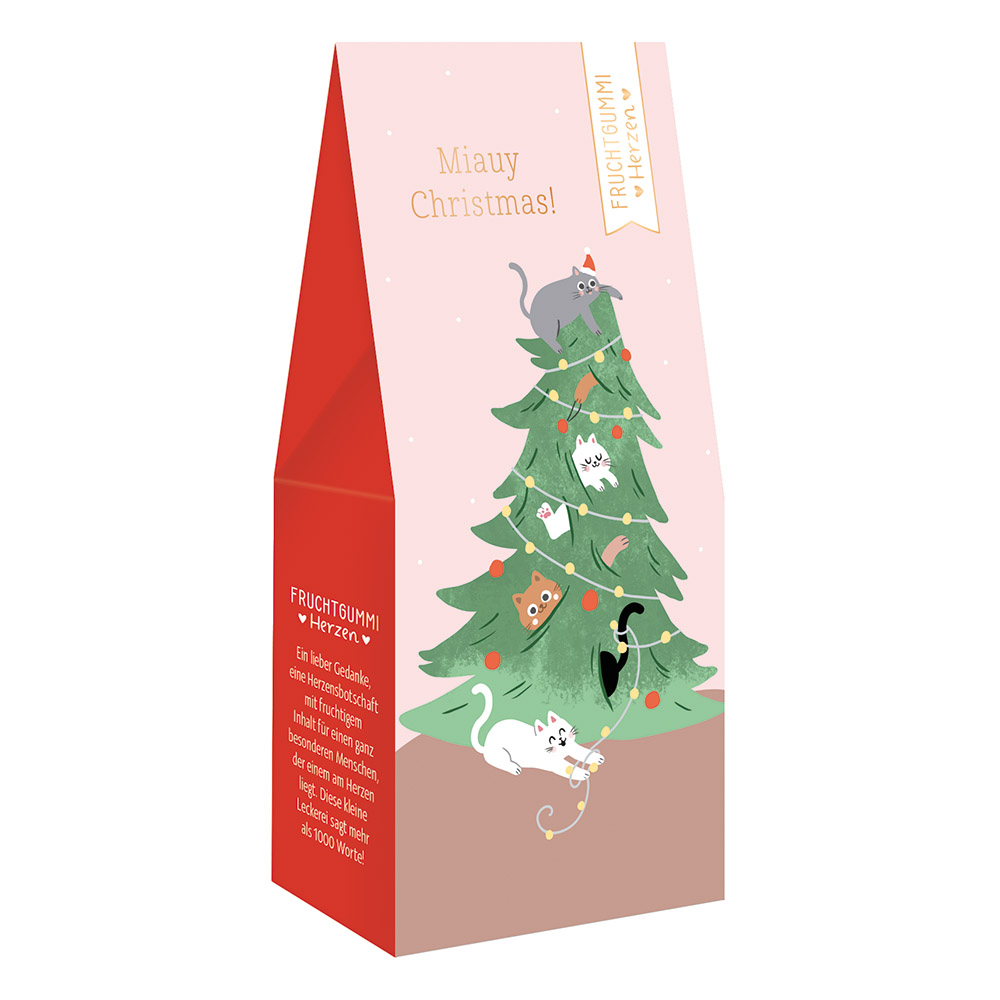 Miauy Christmas! - Fruchtgummi-Herzen