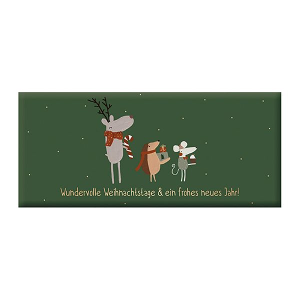 Wundervolle Weihnachtstage - Mini-Schokoladentafel