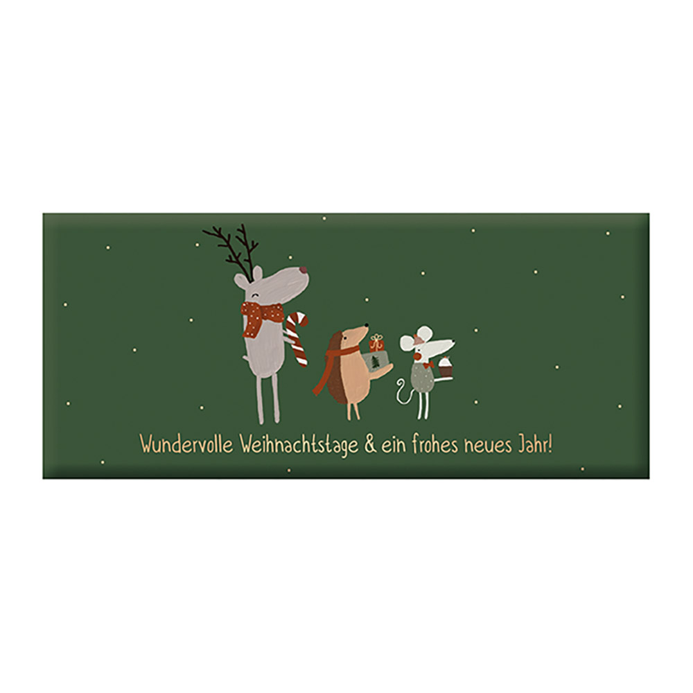 Wundervolle Weihnachtstage - Mini-Schokoladentafel