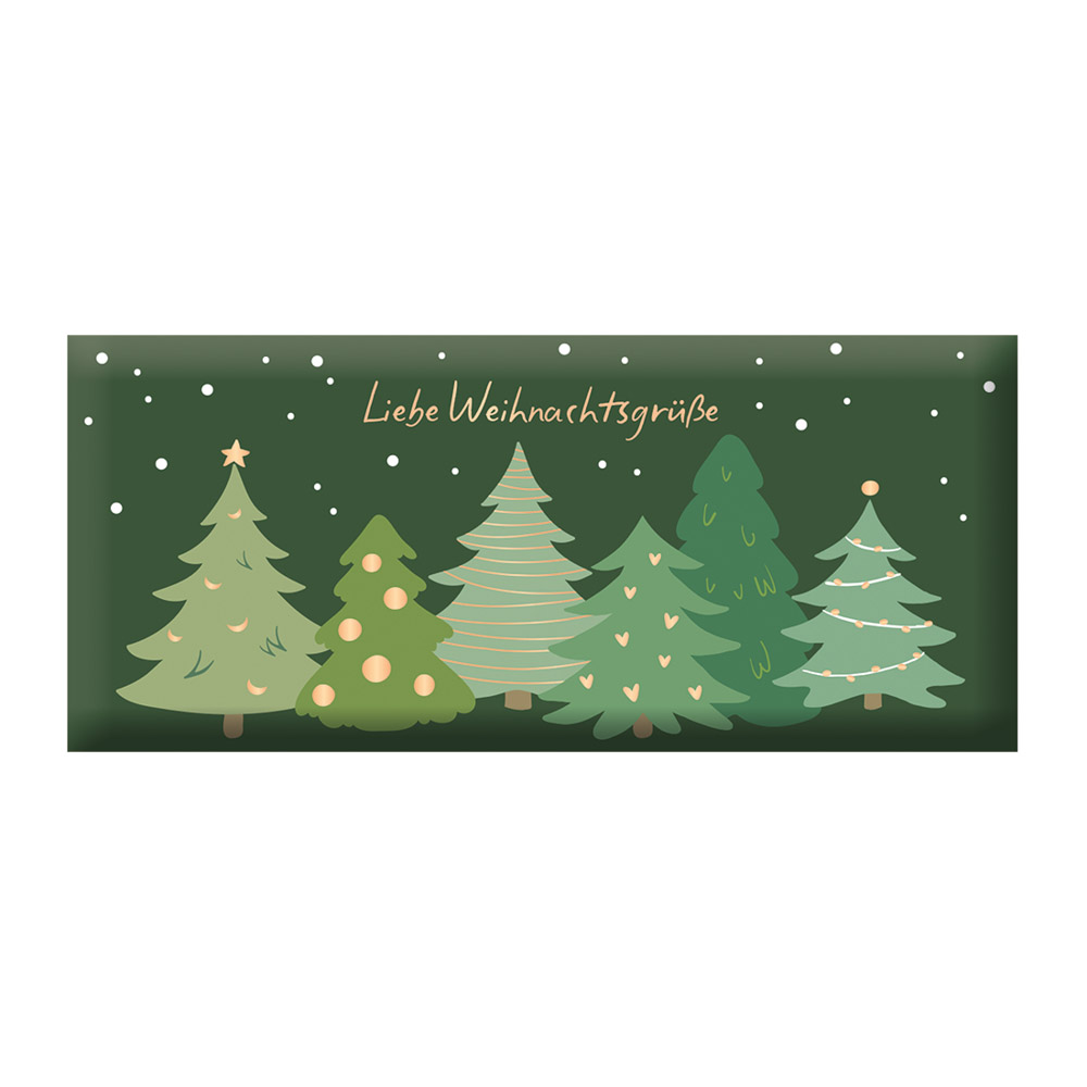 Liebe Weihnachtsgrüße - Mini-Schokoladentafel