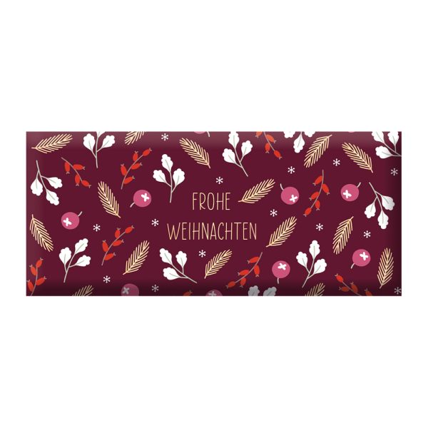 Frohe Weihnachten - Mini-Schokoladentafel