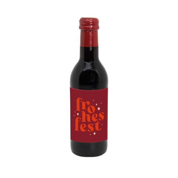 Frohes Fest - Mini-Glühwein Rot