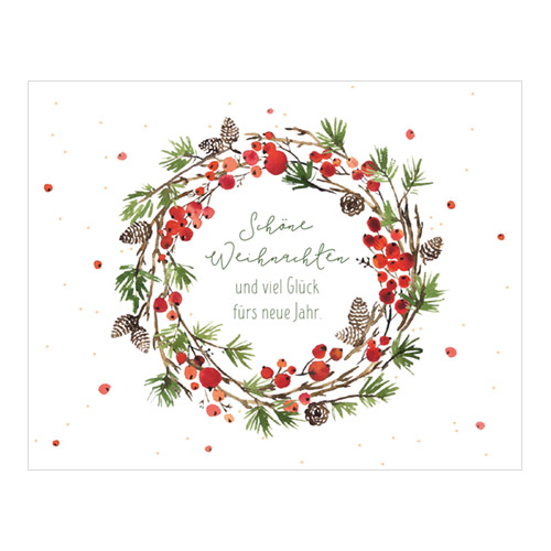 Schöne Weihnachten - Mini Klappkarte