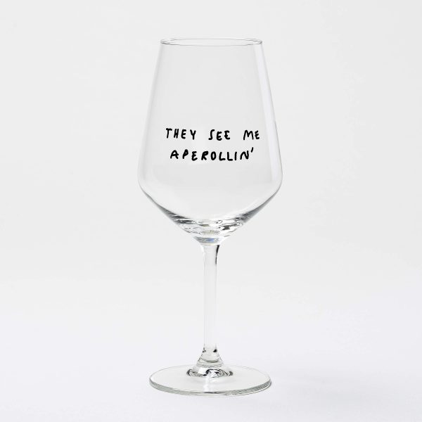 Weinglas - They See Me Aperollin