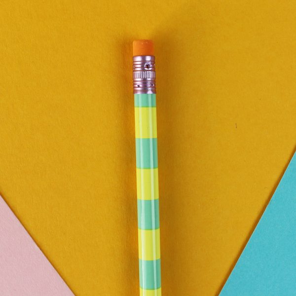 Streifen Mint-Gelb - Bleistift