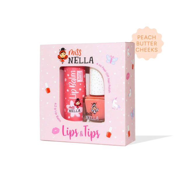 Peach Slushie + Butter Cheeks - Lippenbalsam & Nagellack-Duo