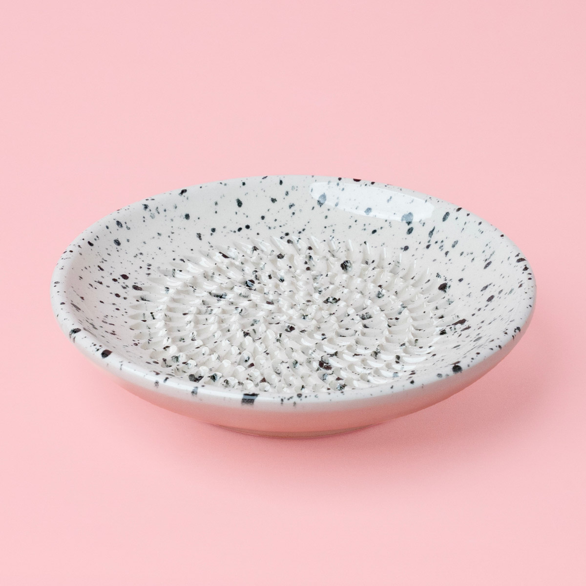 Keramikreibe Knoblauch & Käse - Schwarz & Weiß Granito – Bild 2