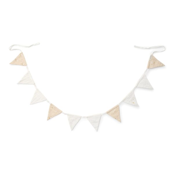 Girlande mit Wimpeln - Kleine Gans in Beige
