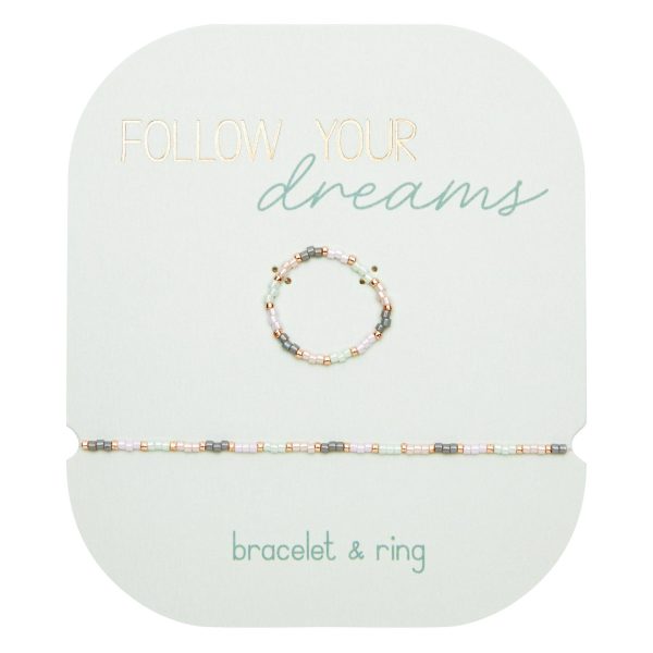 Follow your Dreams - Armband & Ring in Mint