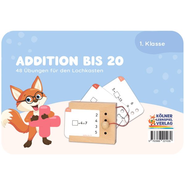 Addition bis 20 - Lochkasten