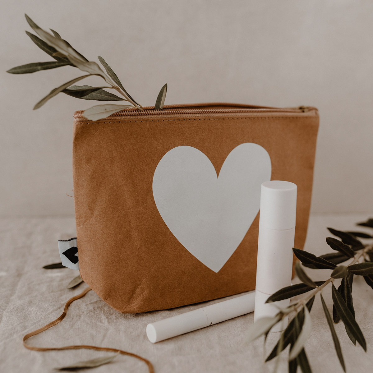 Herz - Kosmetiktasche