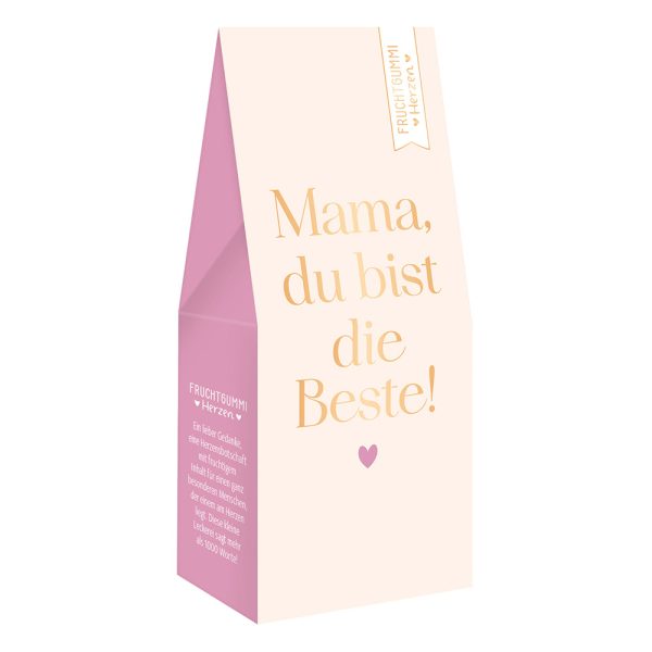 Mama, du bist die Beste! - Fruchtgummi-Herzen