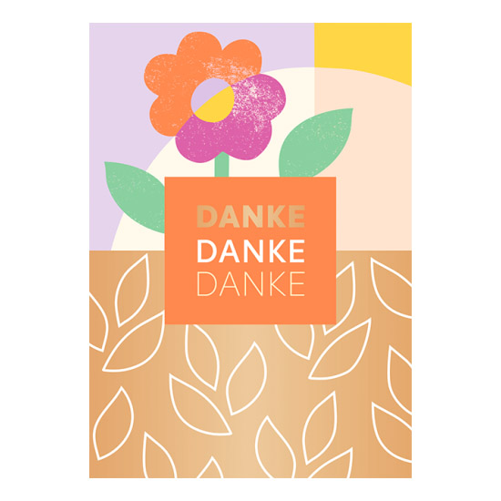 Danke Blume - Klappkarte
