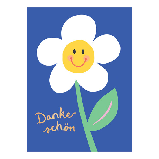 Dankeschön Blume - Postkarte