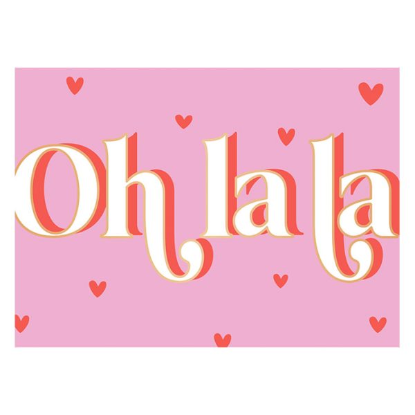 Oh la la - Postkarte