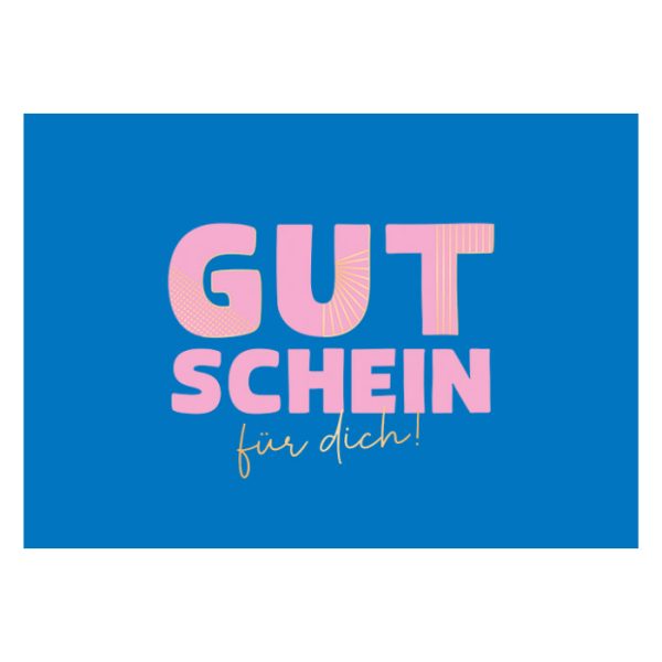 Gutschein für dich - Klappkarte