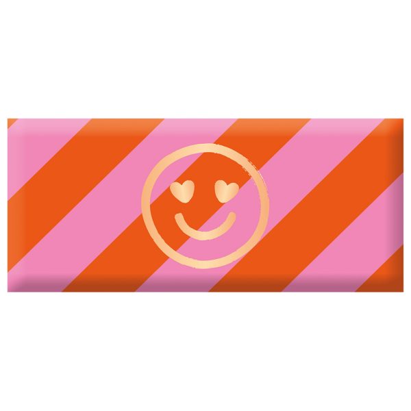 Smiley mit Herzaugen - Mini-Schokoladentafel