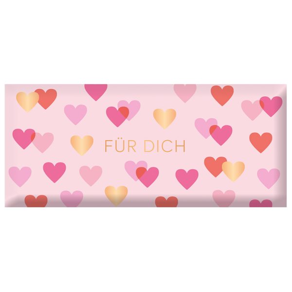 Für Dich mit Herzen - Mini-Schokoladentafel