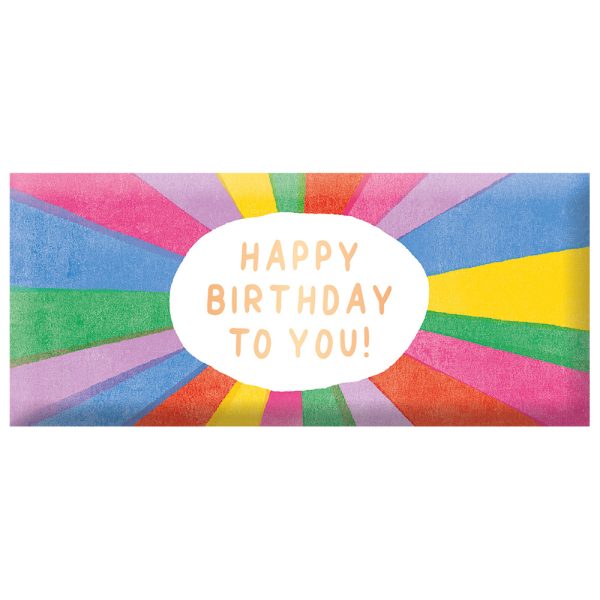 Happy Birthday to you! Strahlen - Mini-Schokoladentafel