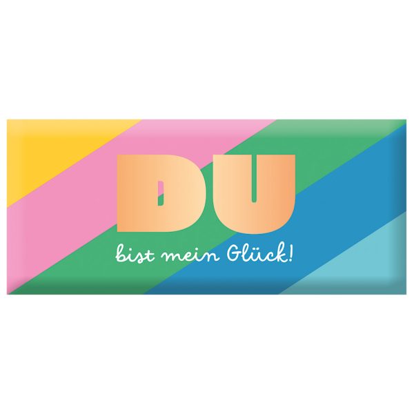 Du bist mein Glück! - Mini-Schokoladentafel