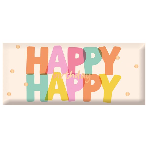 Happy happy birthday  - Mini-Schokoladentafel