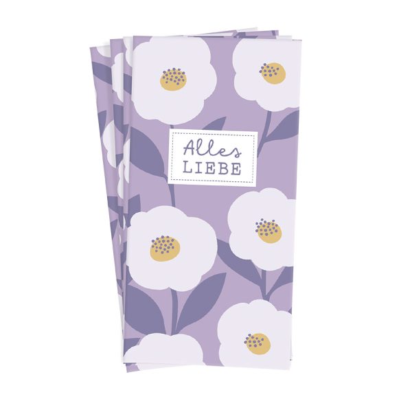 Alles Liebe (Blumen) - Papiertaschentücher