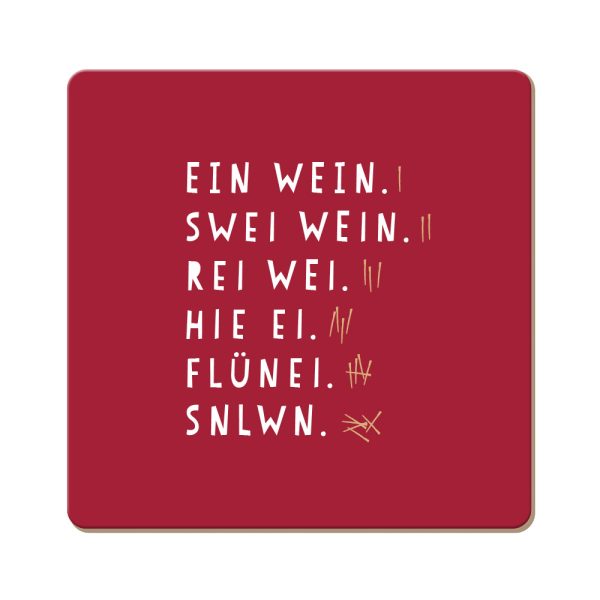 Ein Wein - Korkuntersetzer