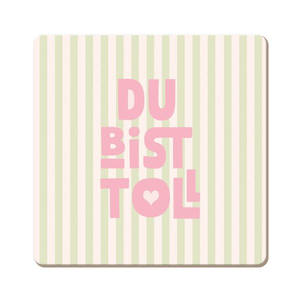 Du bist toll - Korkuntersetzer