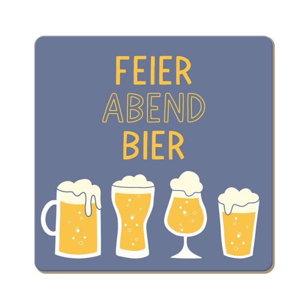 Feierabendbier - Korkuntersetzer