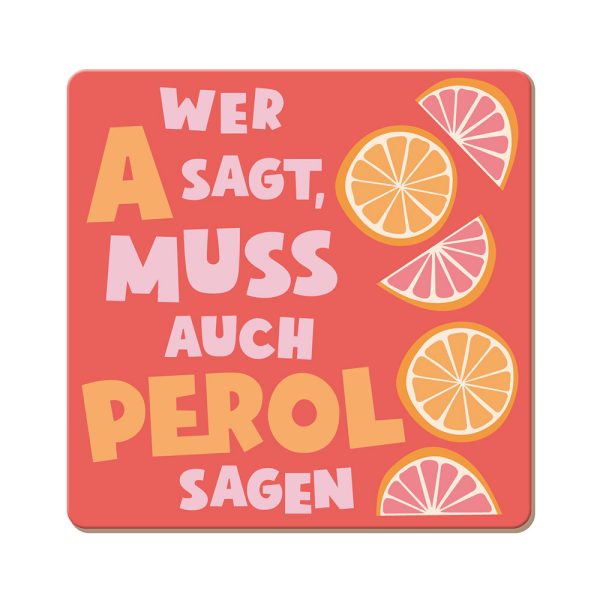 Wer A sagt - Korkuntersetzer