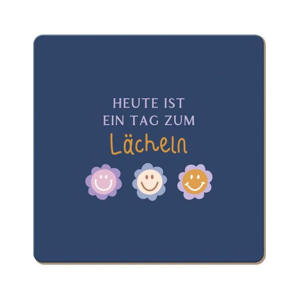Lächeln - Korkuntersetzer