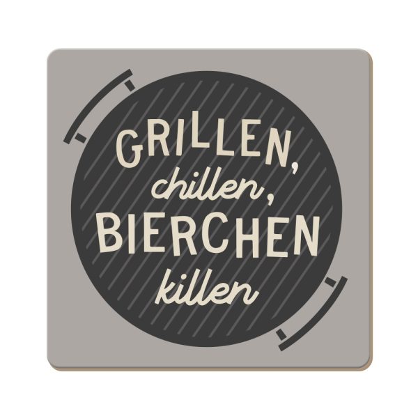 Grillen - Korkuntersetzer