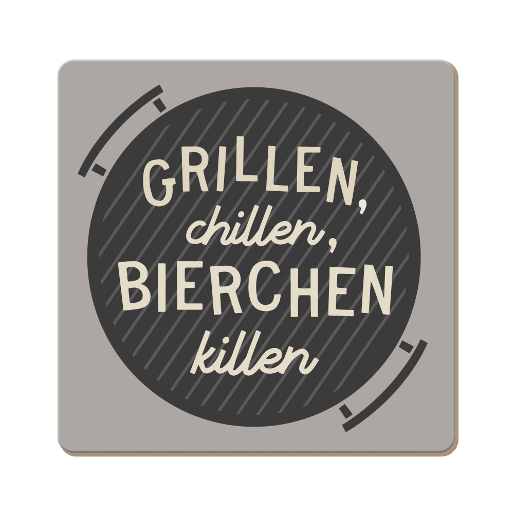 Grillen - Korkuntersetzer