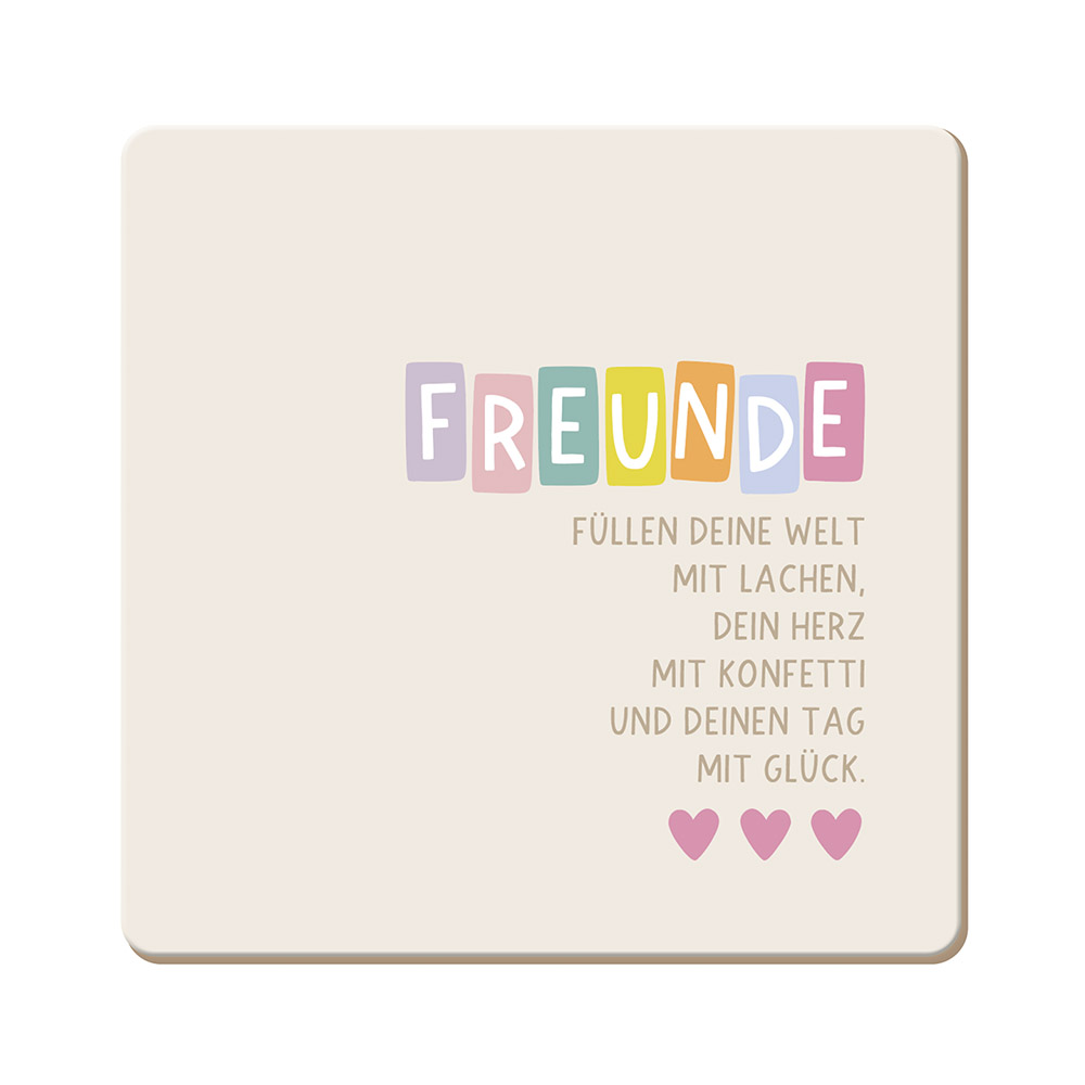 Freunde - Korkuntersetzer